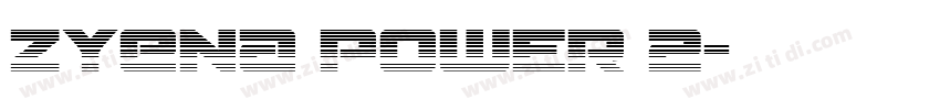 ZYENA Power 2字体转换